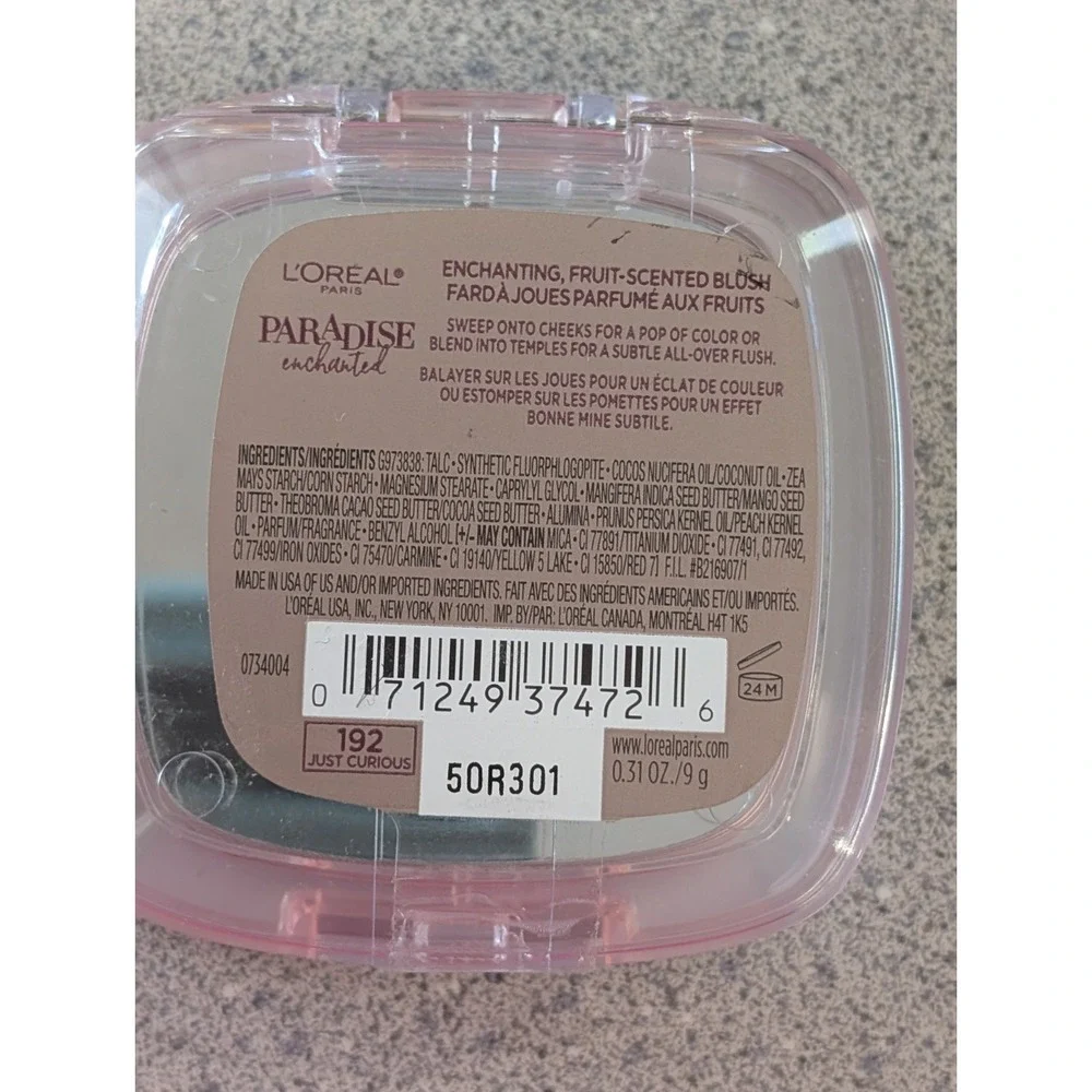 2 Lot L'Oréal Paris Cosmetics Paradise Enchanted Scented Blush #191 & #192 Peach